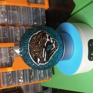 Handmade xmas ornament NFL Jacksonville jaguars